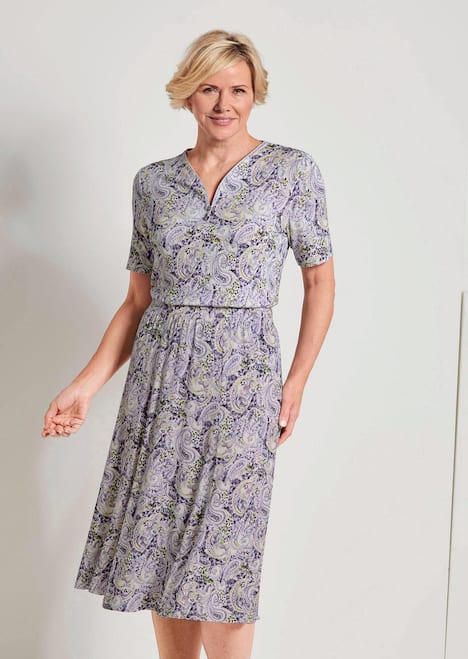 Viskoseshirt mit Paisley-Muster