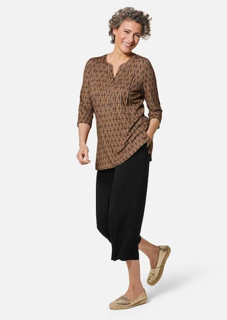 Aantrekkelijke gedessineerde, soepelvallende broek VERA