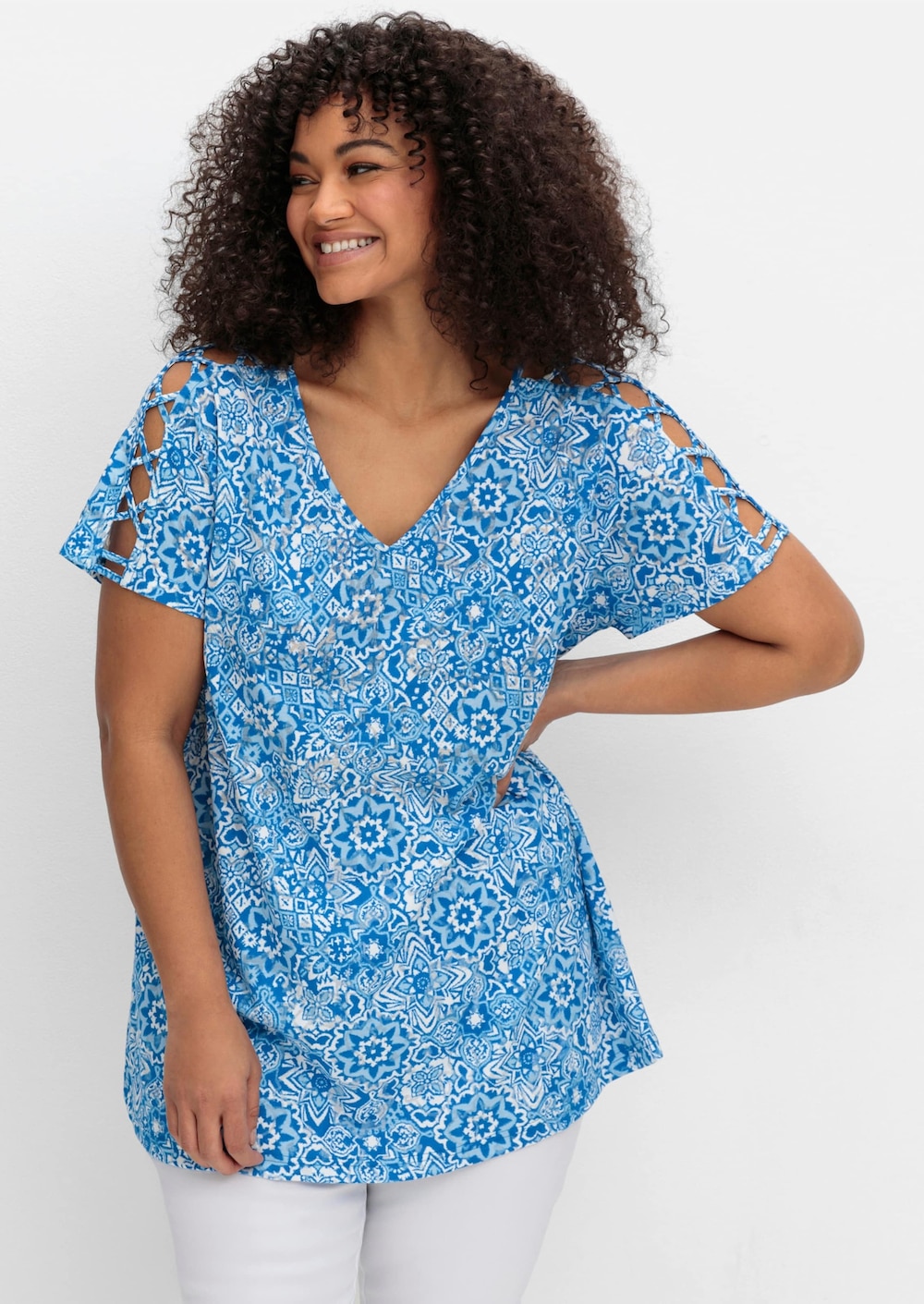 T-Shirt Kurzarm Sonstiges Muster