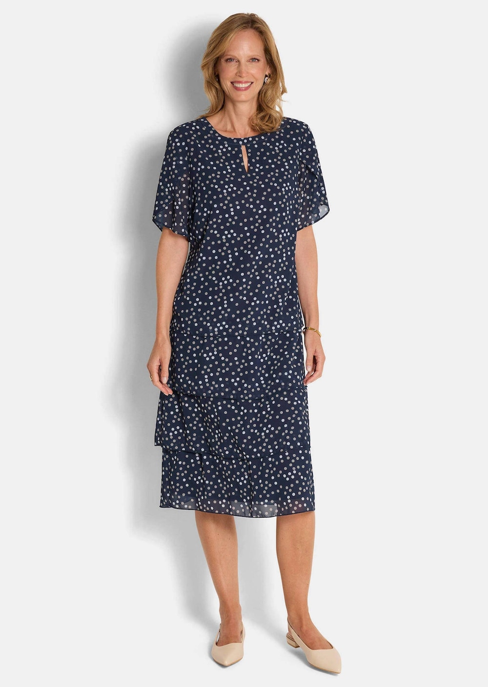 Sommerkleid mit Tupfen-Muster