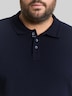 Langarm Poloshirt mit Waffelstruktur