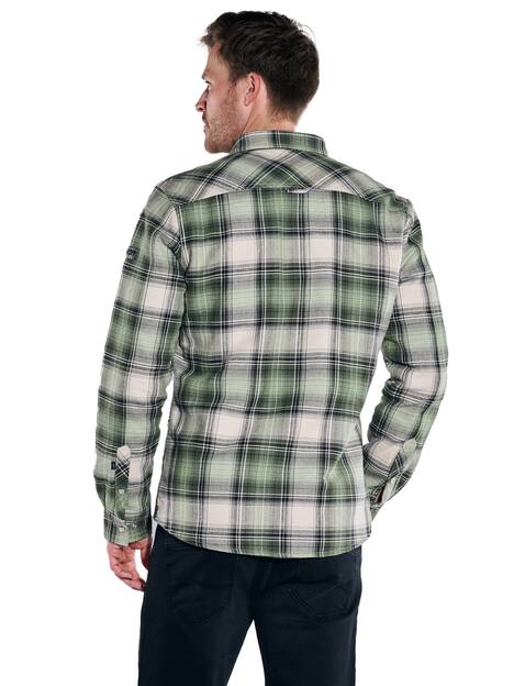 engbers Herren Overshirt kariert , Hellgruen