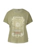 Gewaschenes T-Shirt mit Frontprint