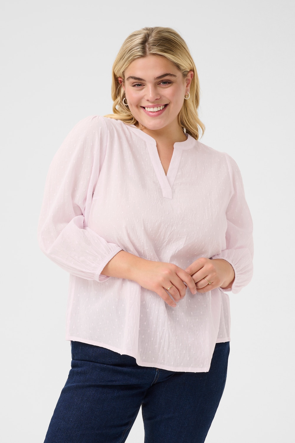 Langarm-Bluse Regular fit