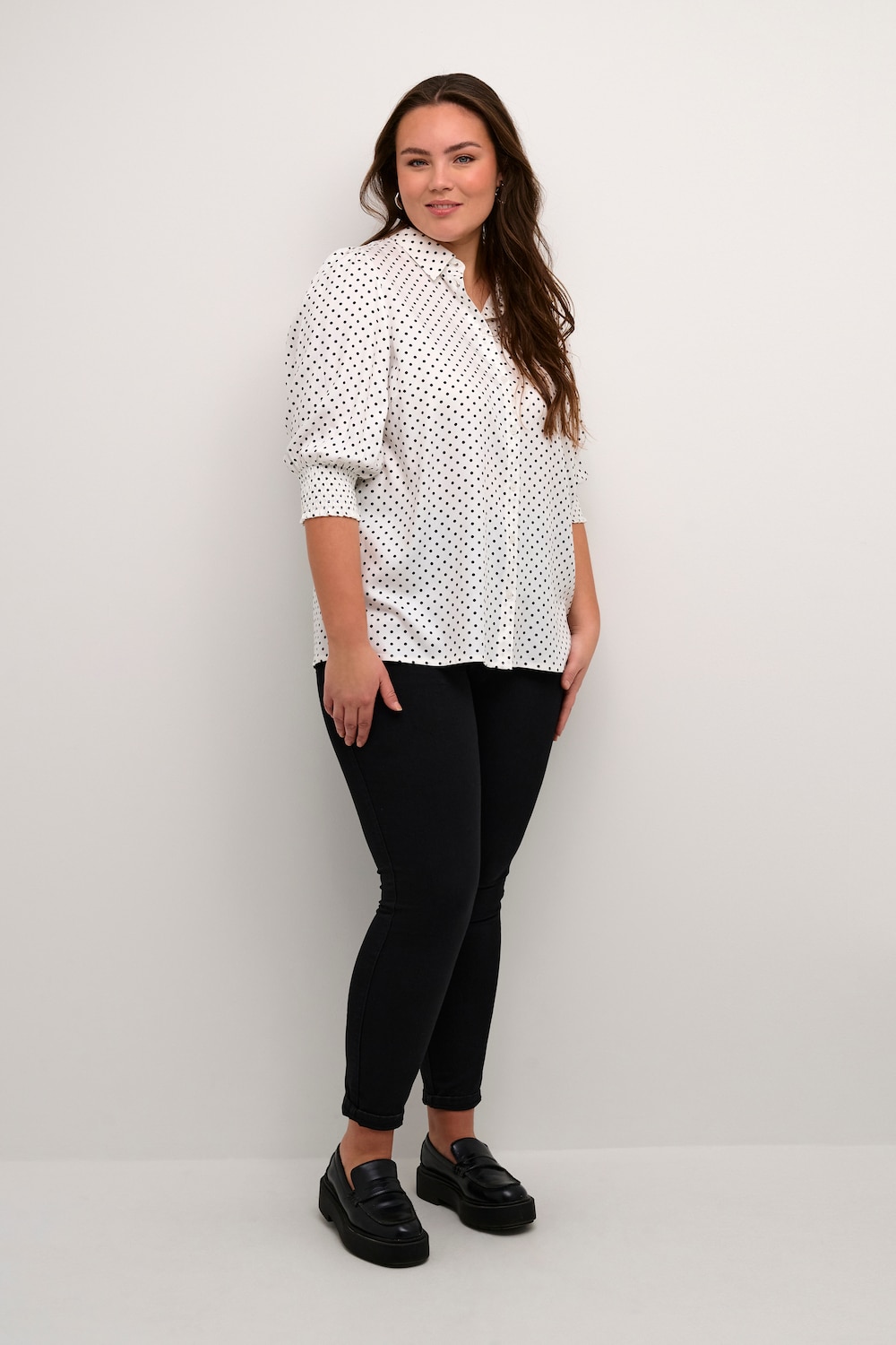Kurzarm-Bluse Regular fit