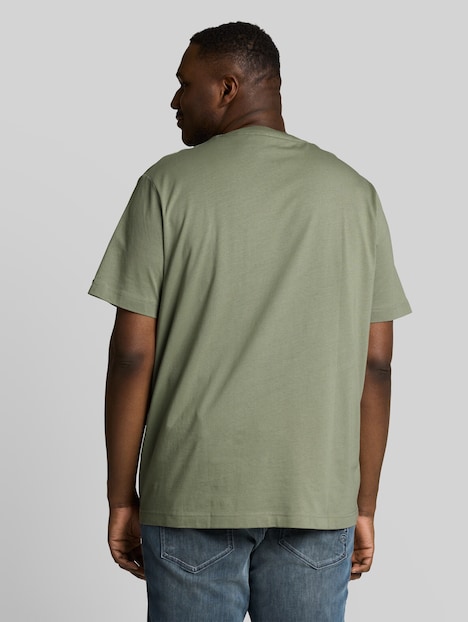 T-Shirt aus Baumwolle mit Logo-Badge