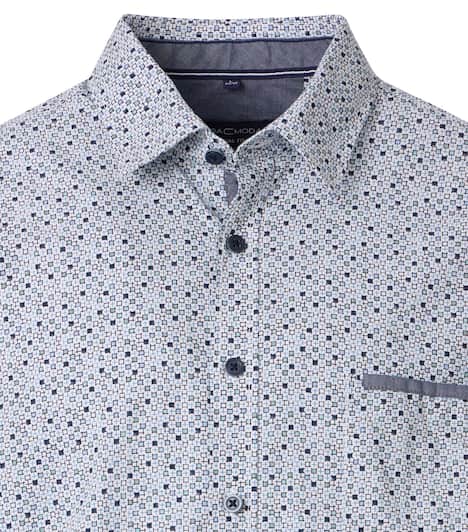 Freizeithemd Kurzarm Print Casual Fit