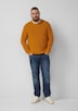 Strickpullover mit Crew Neck und Strukturmuster