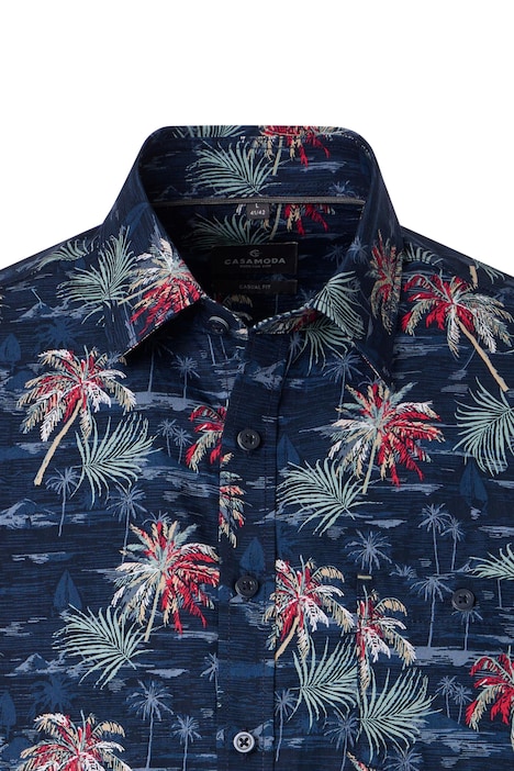 Freizeithemd Kurzarm Print Casual Fit
