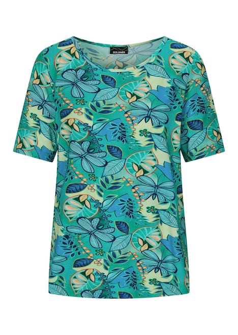 Cityshirt mit floralem Print