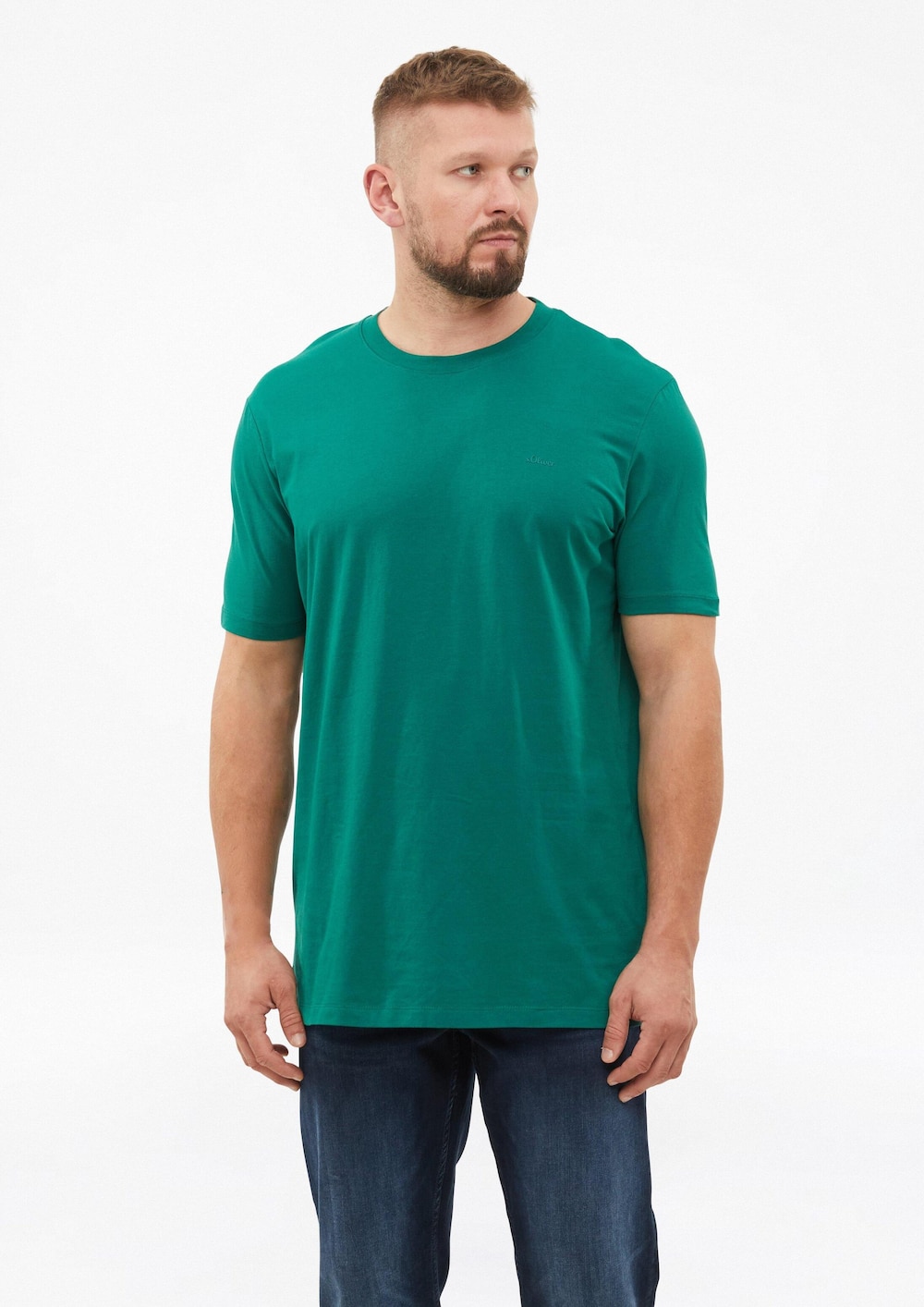 Baumwoll-T-Shirt mit Logo-Print