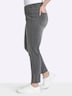 Jeans Slim-fit-Jeans mit Zipper am Saum normal Formbund