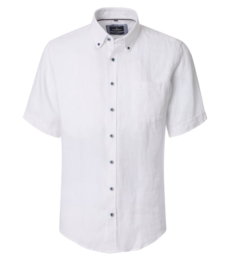 Leinenhemd Kurzarm uni Casual Fit