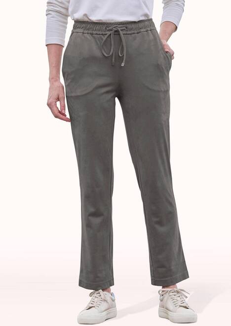 Freizeithose SARA, Veloursleder-Optik