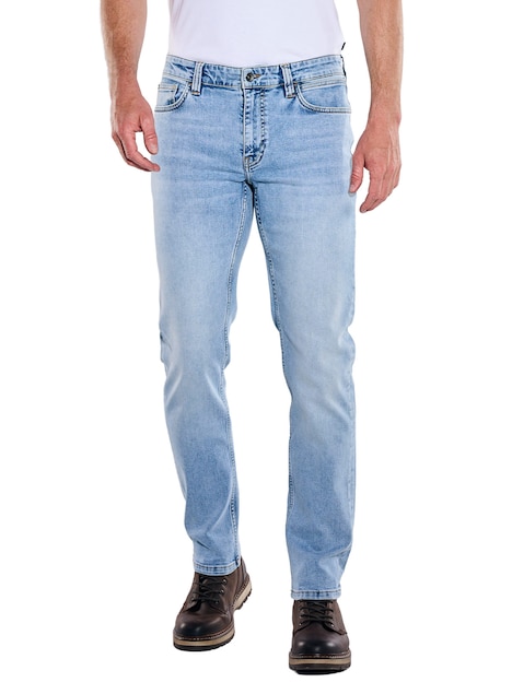 Herren Jeans 5-Pocket Superstretch , Hellblau