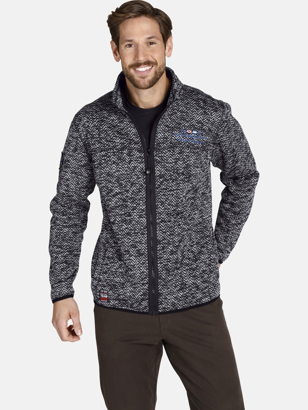 Jan Vanderstorm Strickfleecejacke KOLMUND