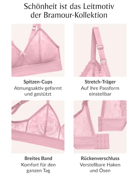 Bramour Gramercy Spitzen-Bralette de luxe