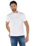 Herren T-Shirt uni , Reinweiss