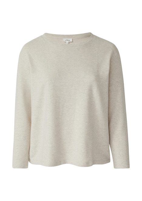 Leichter Sweat-Pullover mit Ziernähten
