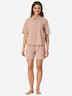 Schiesser Damen Pyjama Selected Premium terracotta