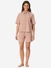 Schiesser Damen Pyjama Selected Premium terracotta