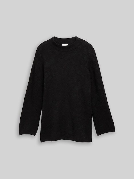 Strickpullover mit Glitzer-Effekt