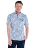 engbers Herren Kurzarm-Hemd gemustert , Hellblau
