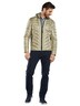 Herren Steppjacke mit abnehmbarer Kapuze , Beige