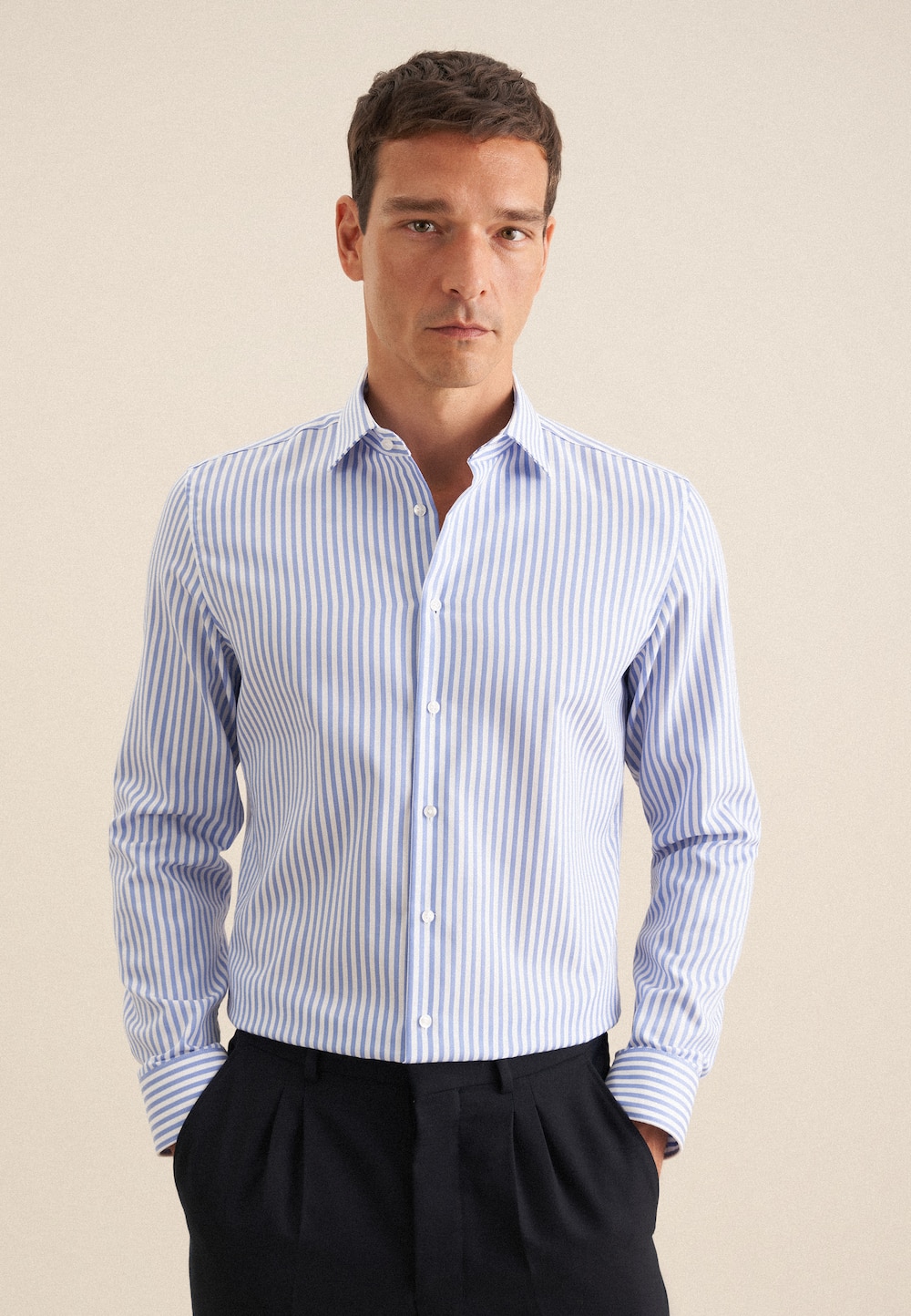 Herren Business Hemd - Gestreift