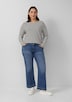Jeans / Mid Rise / Flared Fit / offener Saum