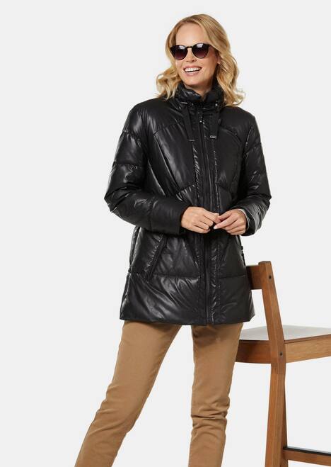 GOLDNER Gewatteerd jasje Gewatteerd jack in leerlook