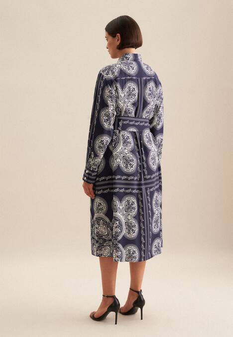 Damen Kleid - Tuchprint