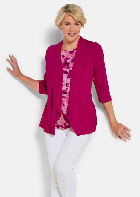 Viskoseshirt in Twinset-Optik