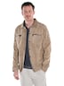 Herren Leichte Velourslederjacke , Beige