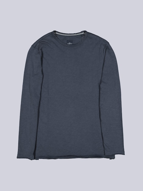 Herren Rundhals Shirt , Saphirblau