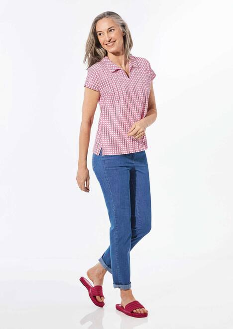 Shirt mit dezentem Jacquard