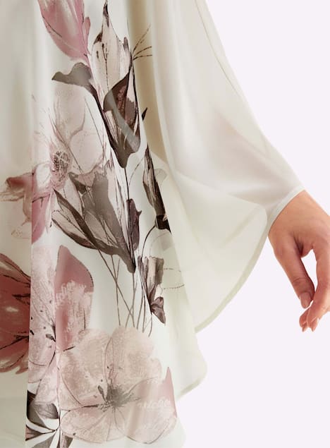 Tunika 3/4-Arm Ohne Kragen