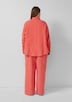 Musselin Bluse mit überschnittener Schuler