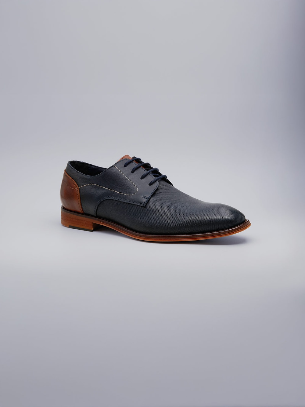 Herren Halbschuh aus Leder , Saphirblau