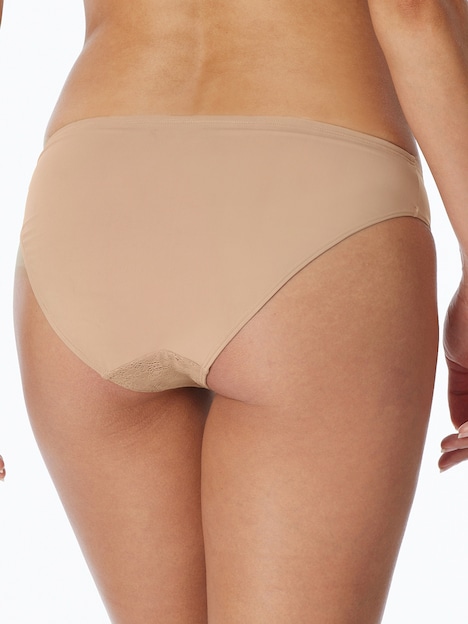 Schiesser Damen Rioslip 2-Pack Air blickdichte Spitze - weiss-maple