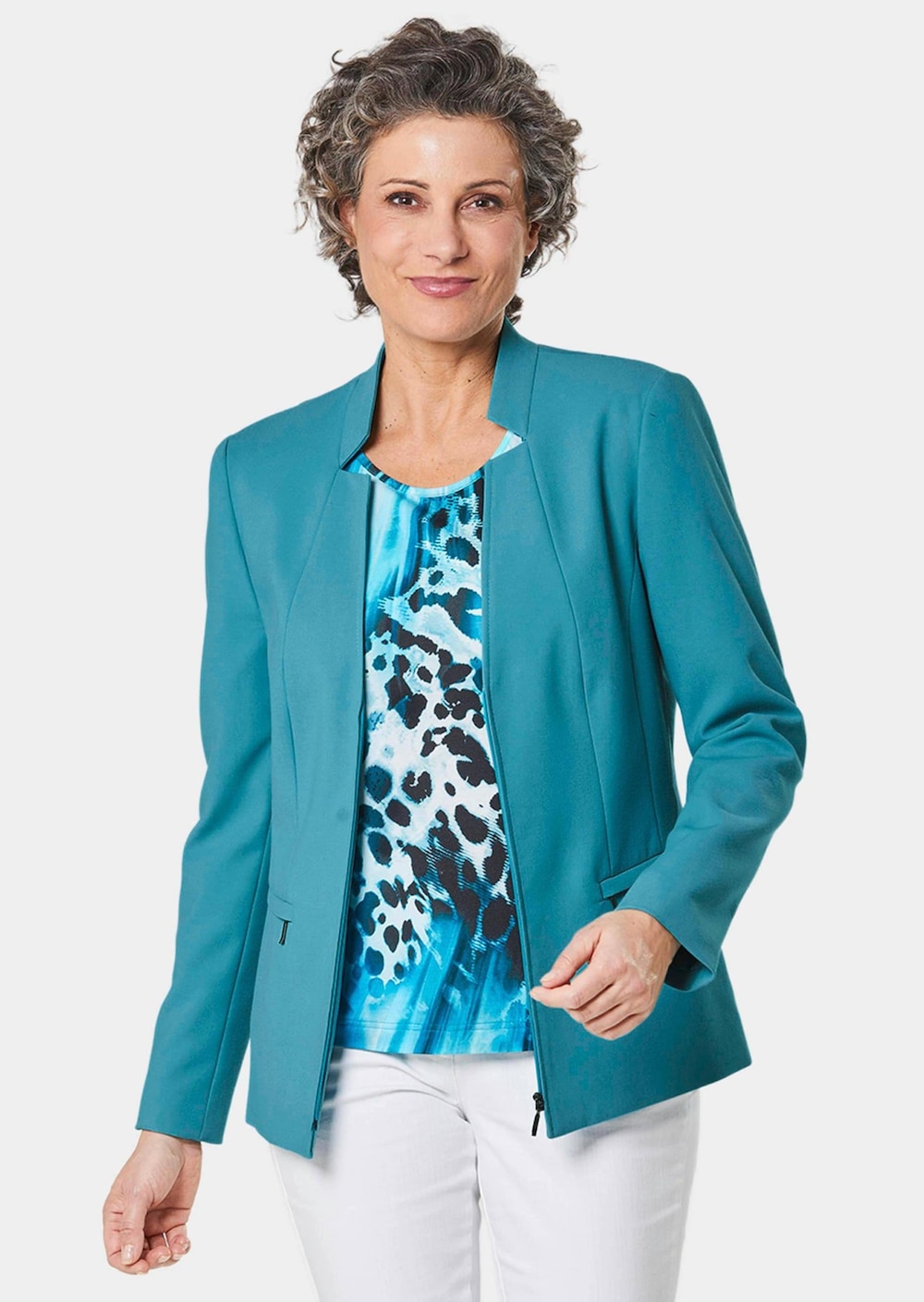 Blazer mit raffinierter Kragenlösung