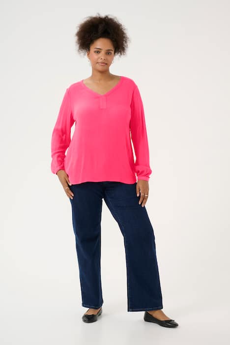 Langarm-Bluse Regular fit