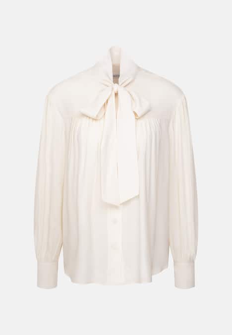 Damen Ausgestellte Bluse - Uni