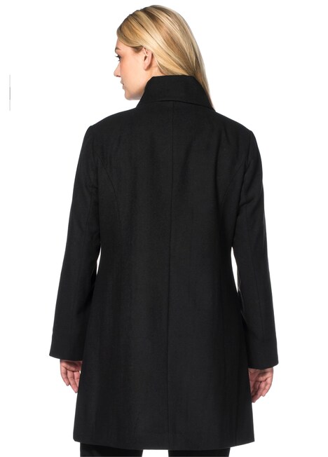 Kurzmantel Uni Umlegekragen