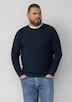 Strickpullover mit Flammgarnstruktur und Rollkante