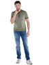 engbers Herren Henley-Shirt uni , Khaki