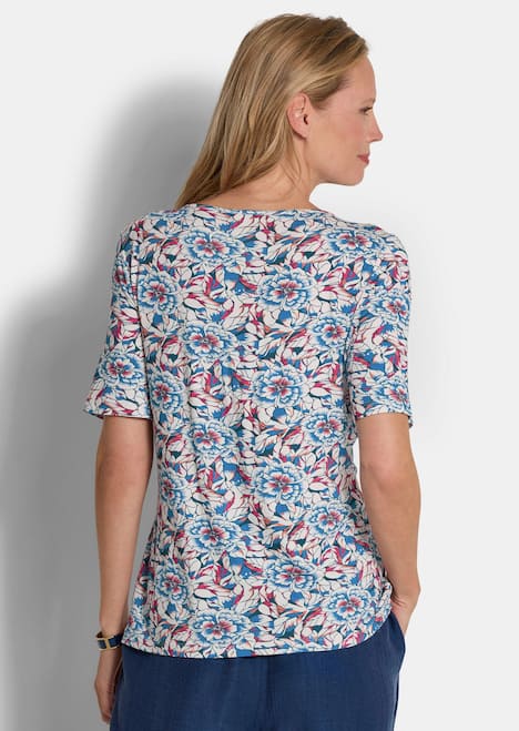 Cityshirt mit floralem Design