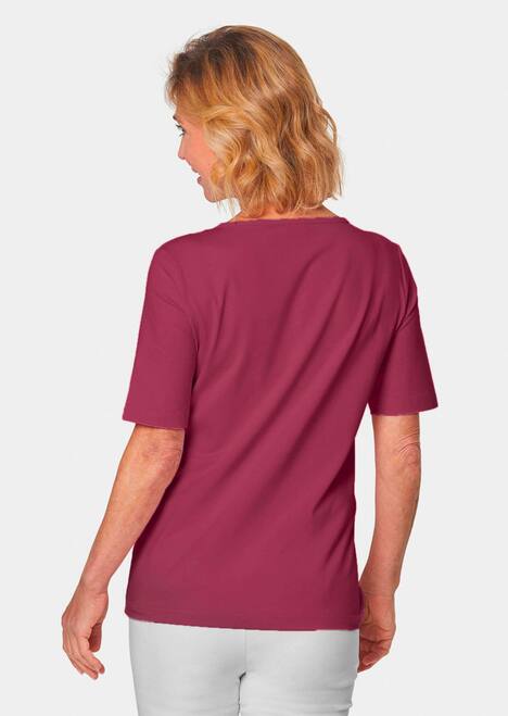 Halbarm Basic-Shirt aus Baumwolle