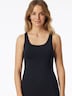 Schiesser Damen Unterhemd 2-Pack Trägertop - Unique Micro - schwarz