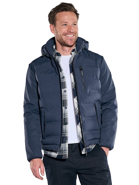 Herren Funktionsjacke mit Softshell-Ärmel , Saphirblau